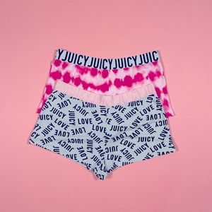 Juicy couture pajama shorts set